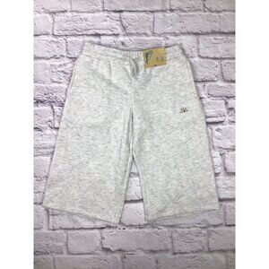 NEW Thereabouts Girls Size XXS 4/5 Heathered Grey Wide Leg Elastic Sweat Pants